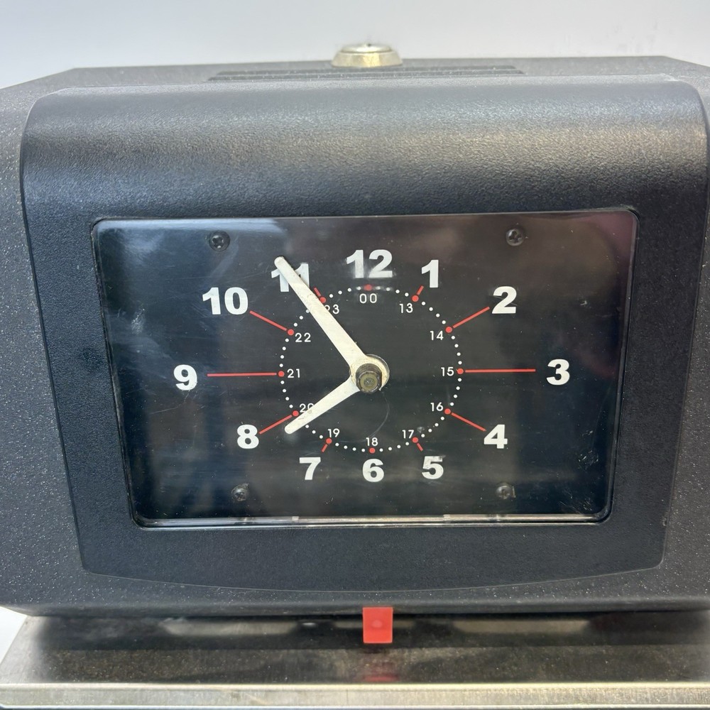 Lathem 4001 Analog Time Recorder Automatic Punch Time Clock No Key