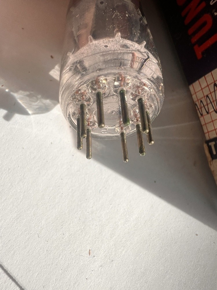 NOS -Tung-Sol 8CN7 Double Diode-Triode Silver Plate Vacuum Tube