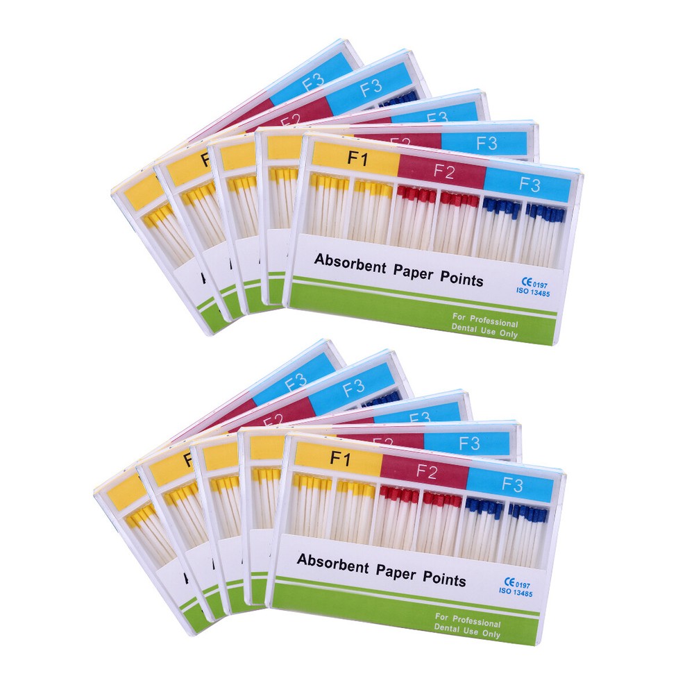 AZDENT Dental Endodontic Absorbent Paper Points Gutta Percha Points Assorted