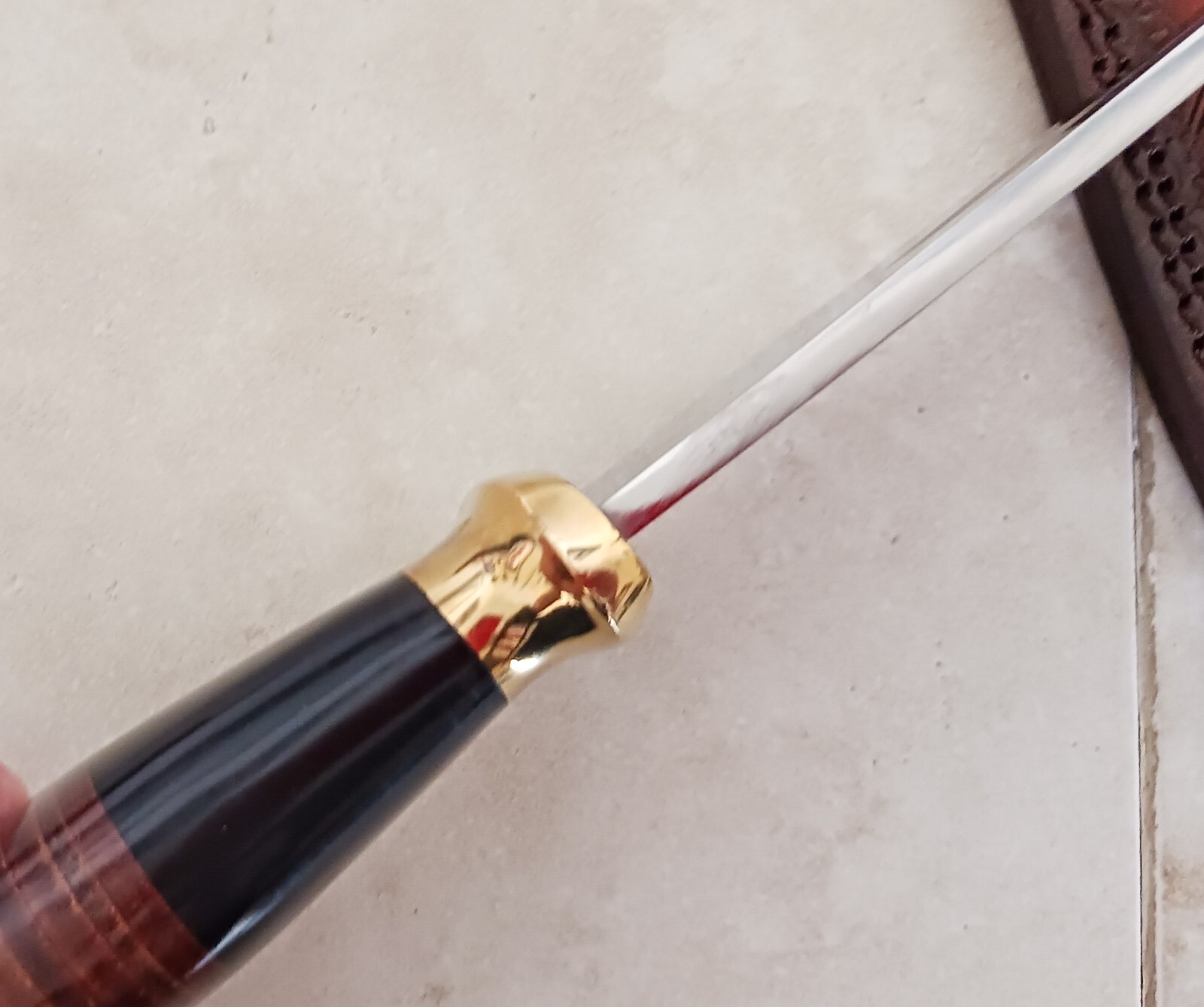 Massive Crocodile Dundee Bowie Knife 18" OA + Leather Sheath, Classic!