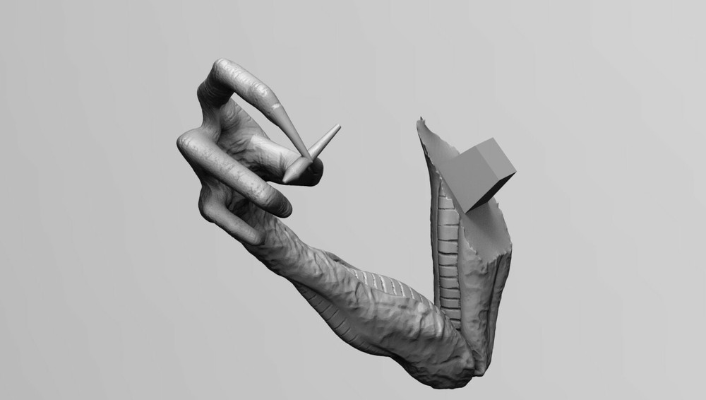 ALIEN XENOMORPH SMOKING JOINT TABACO CIGAR 3D PRINT