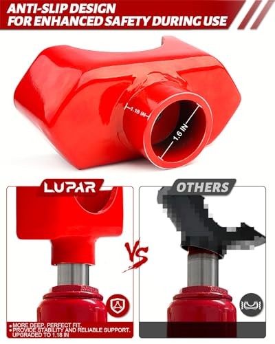 Jack Axle Adapter Lifting Saddle Compatible with Bottle Floor Jack 3INCH Red
