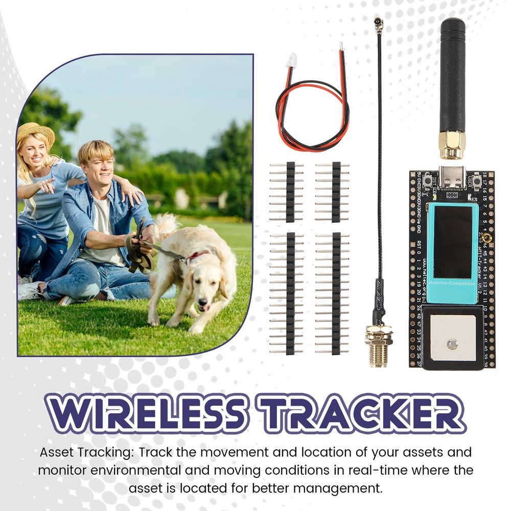 Lora Tracker LoRa Meshtastic Asset Tracker SX1262 Wi-Fi Bluetooth T8324