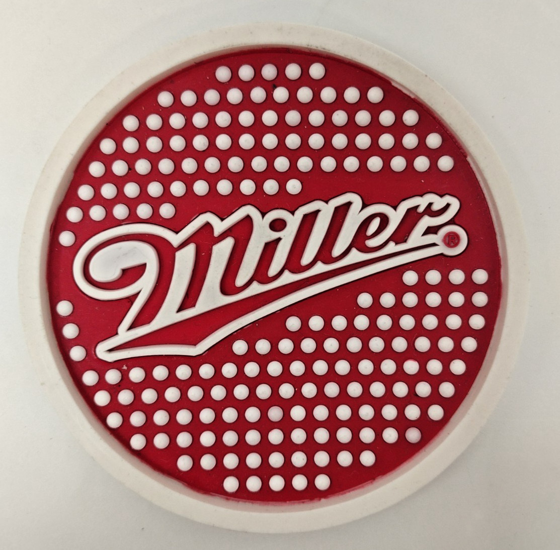 Miller Beer Coaster Set Of 4 Rubber Durable Flexible Washable Stocking Stuffer