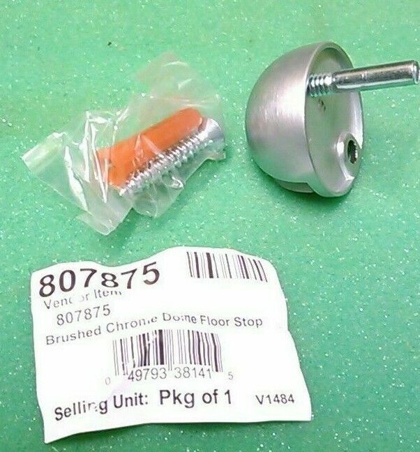 Brushed Chrome /Dome Floor Stop/ 807875
