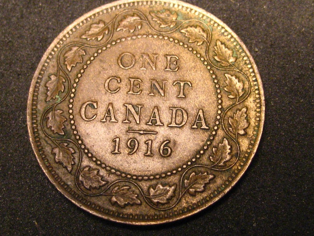 1916 Canadian Large Cent #2