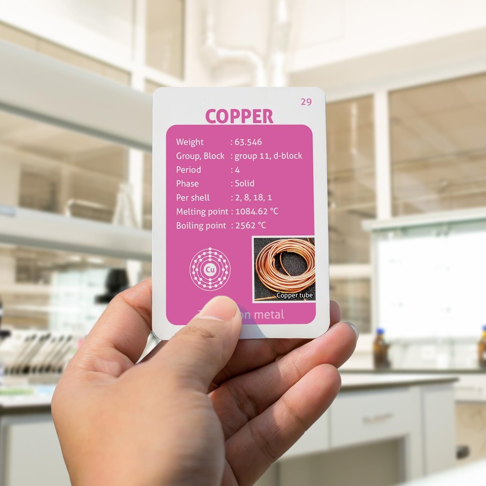CARDDIA | Periodic Table Educational Flashcards | 118 Elements with Atomic Da...