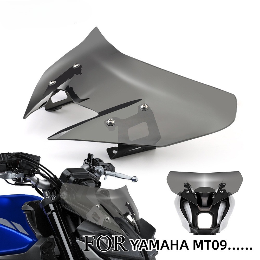 Motorcycle WindScreen Windshield Deflector For MT09 17-20>