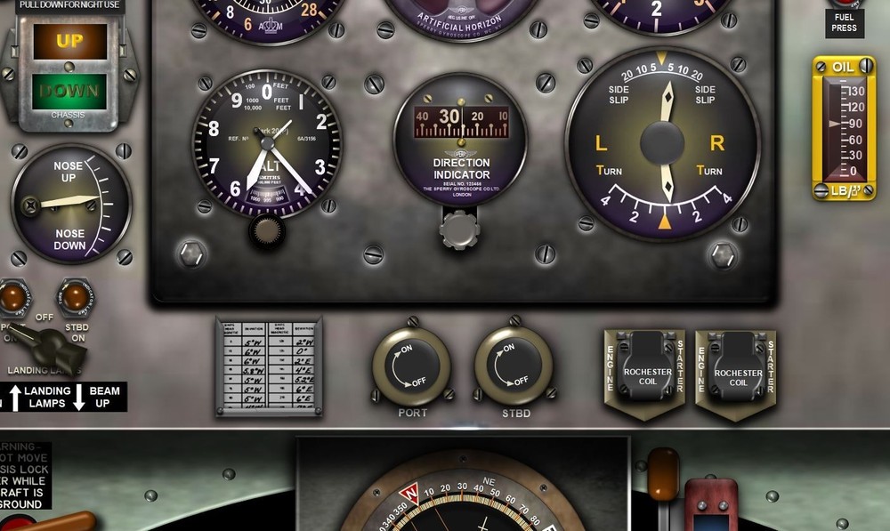 SPITFIRE COCKPIT instrument panel CDkit