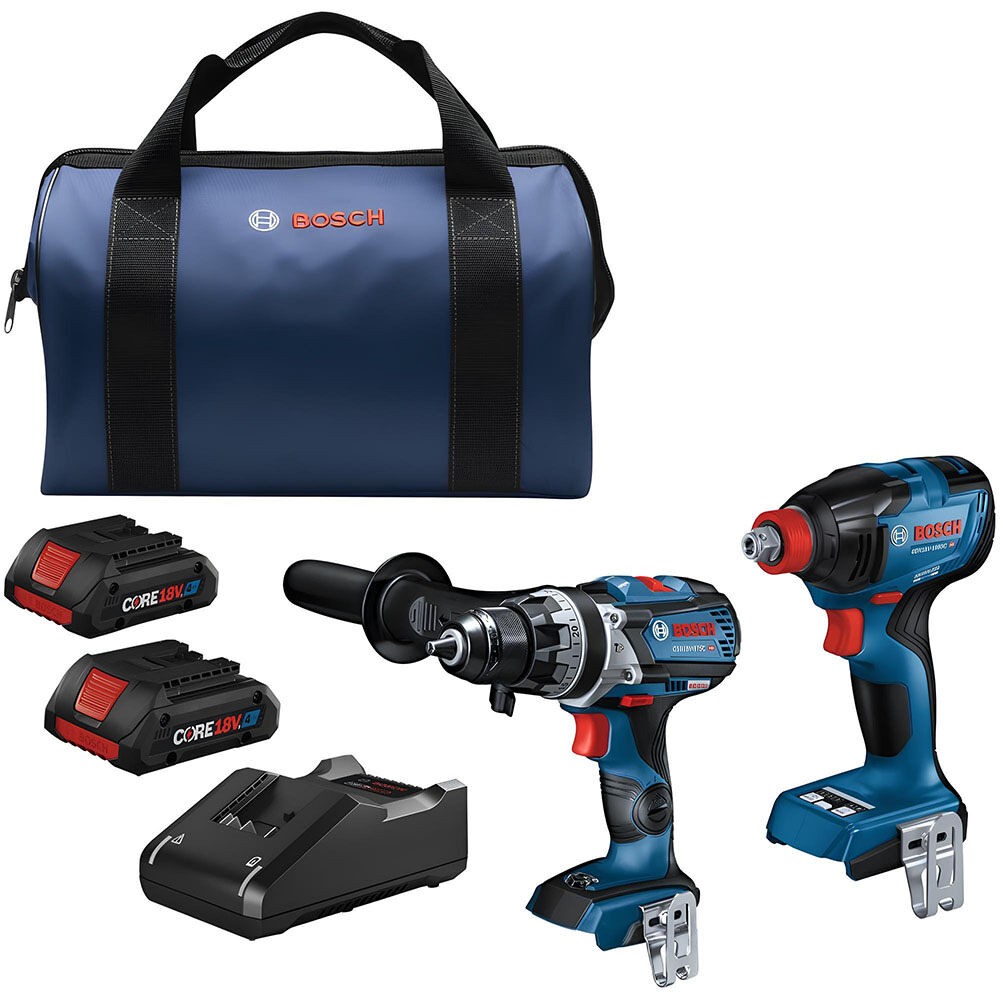 Bosch 18V 2-Tool Combo Kit, Refurbished