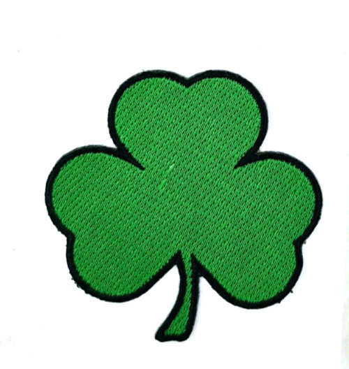 Shamrock 3 Leaf Clover Iron-On Embroidered Patch 3" X 3"