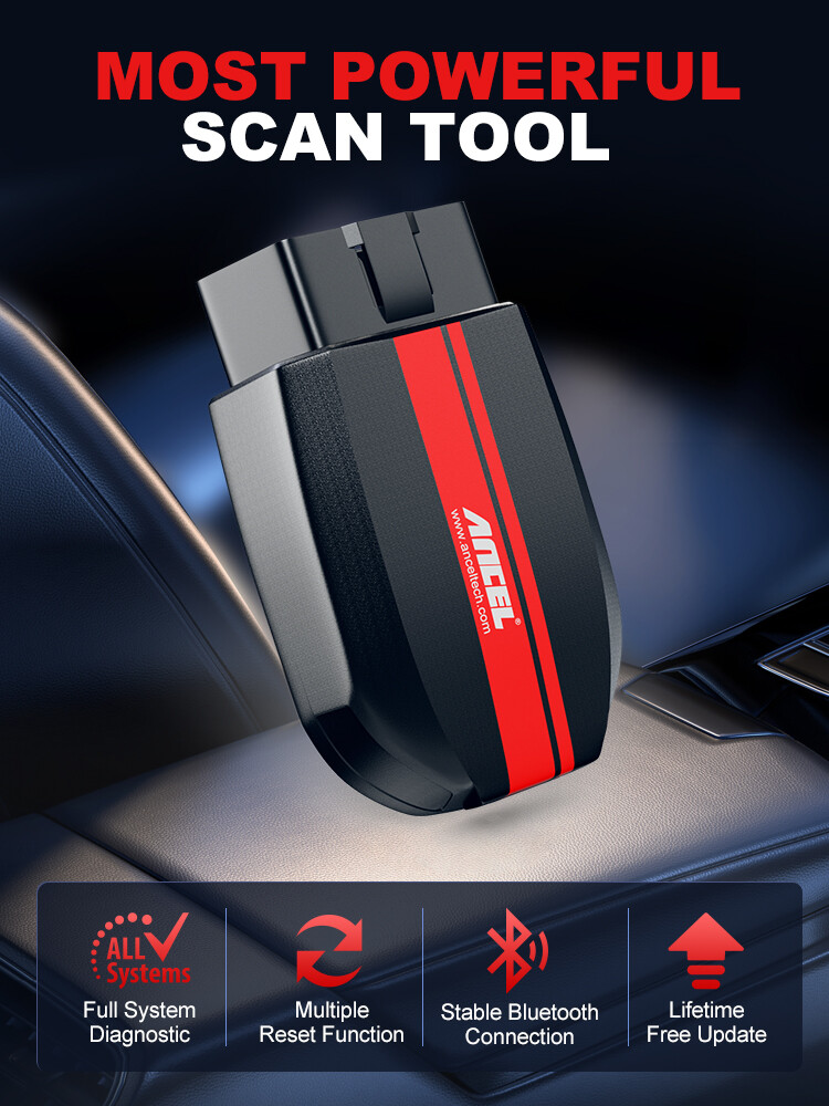 ANCEL BD500 Auto OBD2 Scanner BT Car Diagnostic Tool All System Code Reader