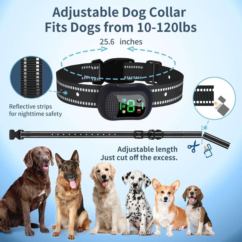 Dog Shock Collar 4900FT Dog Training Collar with Remote/Call Function/Light I...