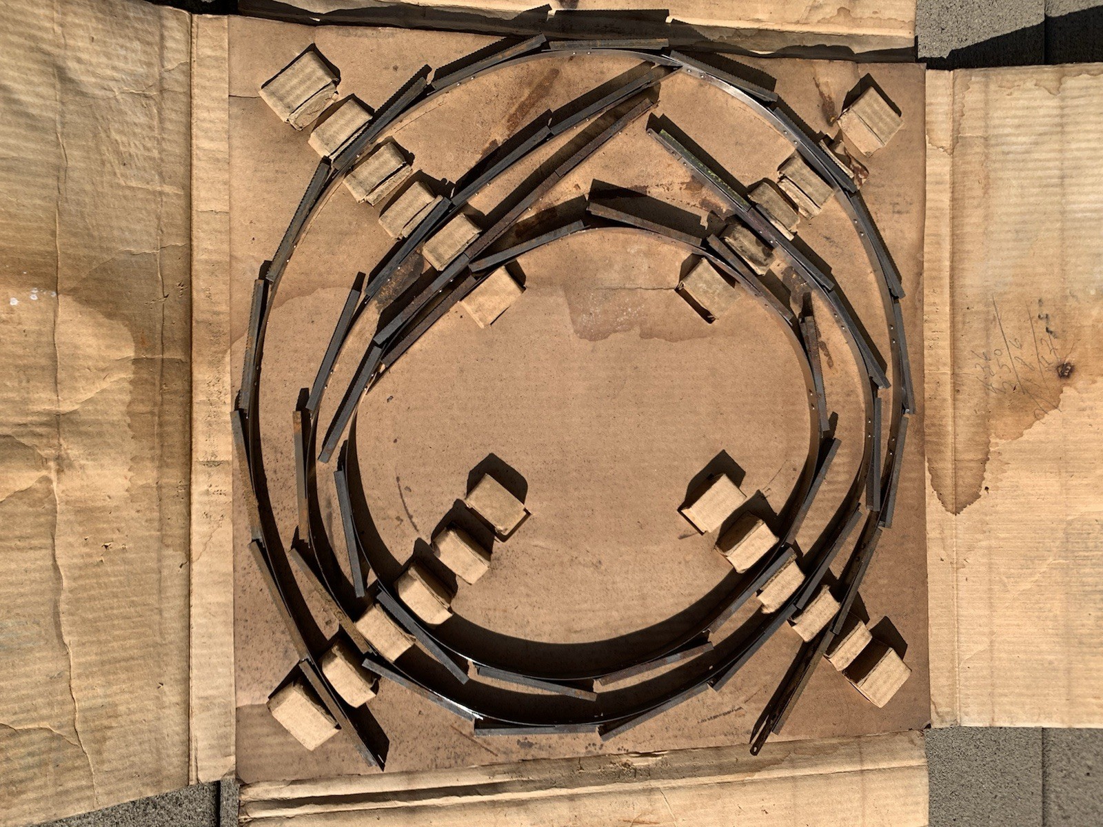 (2) Two Do all Doall band saw file blade width 3/8" OVAL bastard teeth