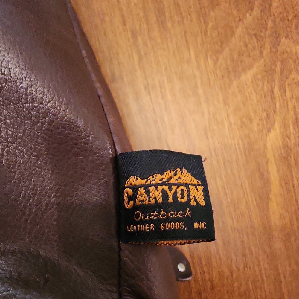 Canyon Outback Leather Goods Brown Backpack