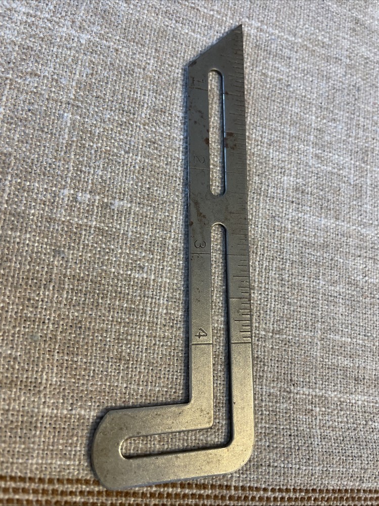 Vintage Bevel  Ruler Part, Make Unknown Unmarked