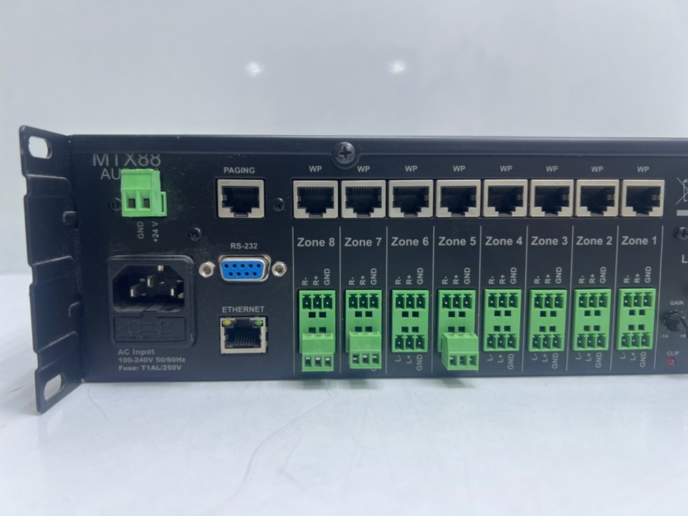 AUDAC MTX88 8-ZONE AUDIO MATRIX