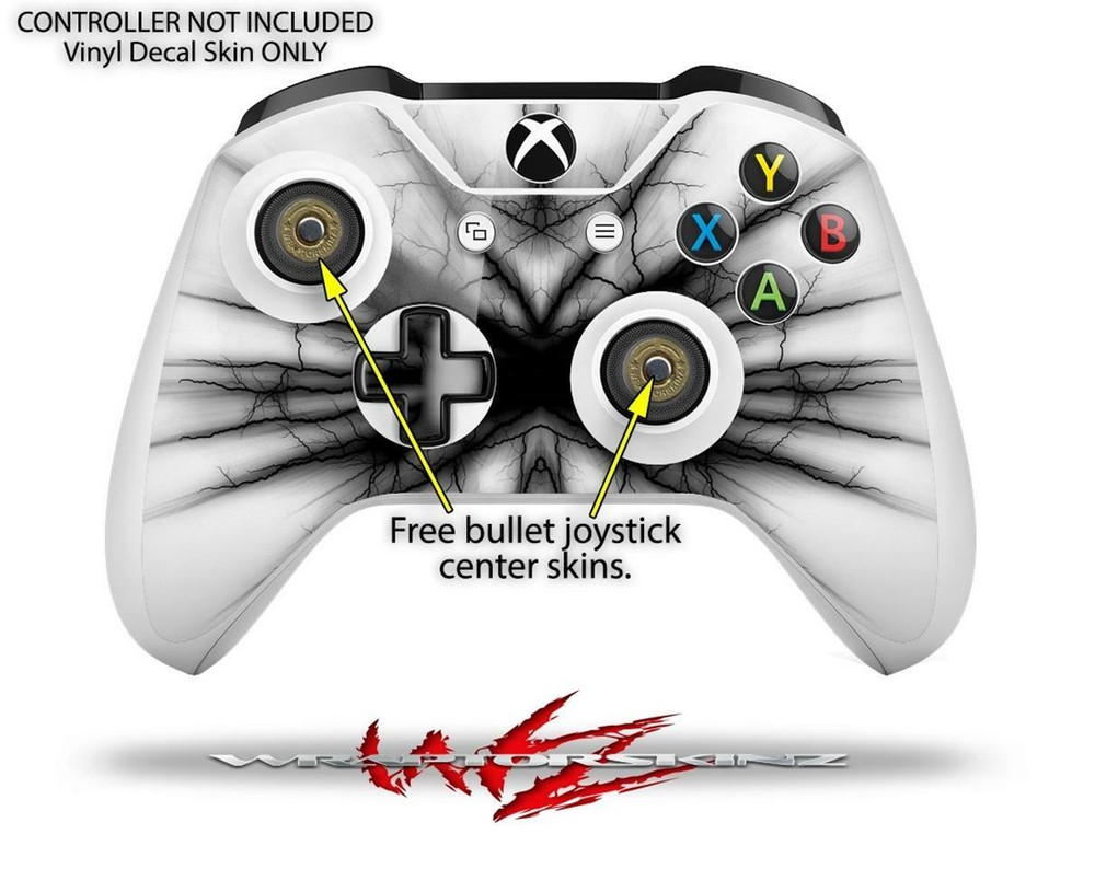 Skin XBOX One S Console Controller Lightning Black