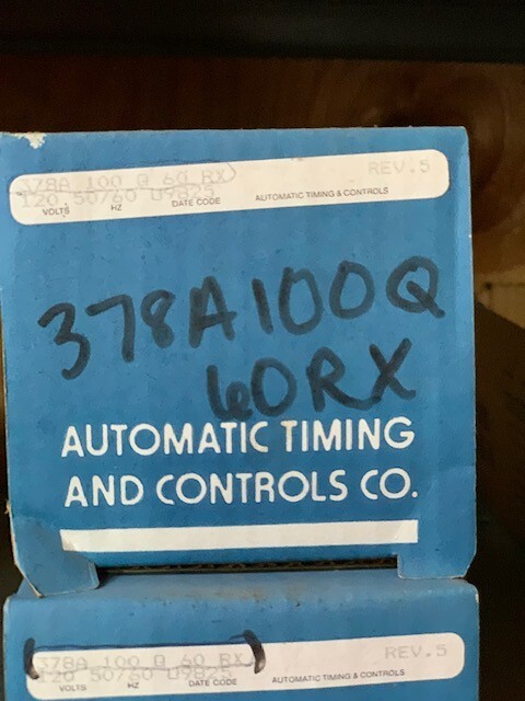 378A100Q60RX AUTOMATIC TIMING & CONTROLS