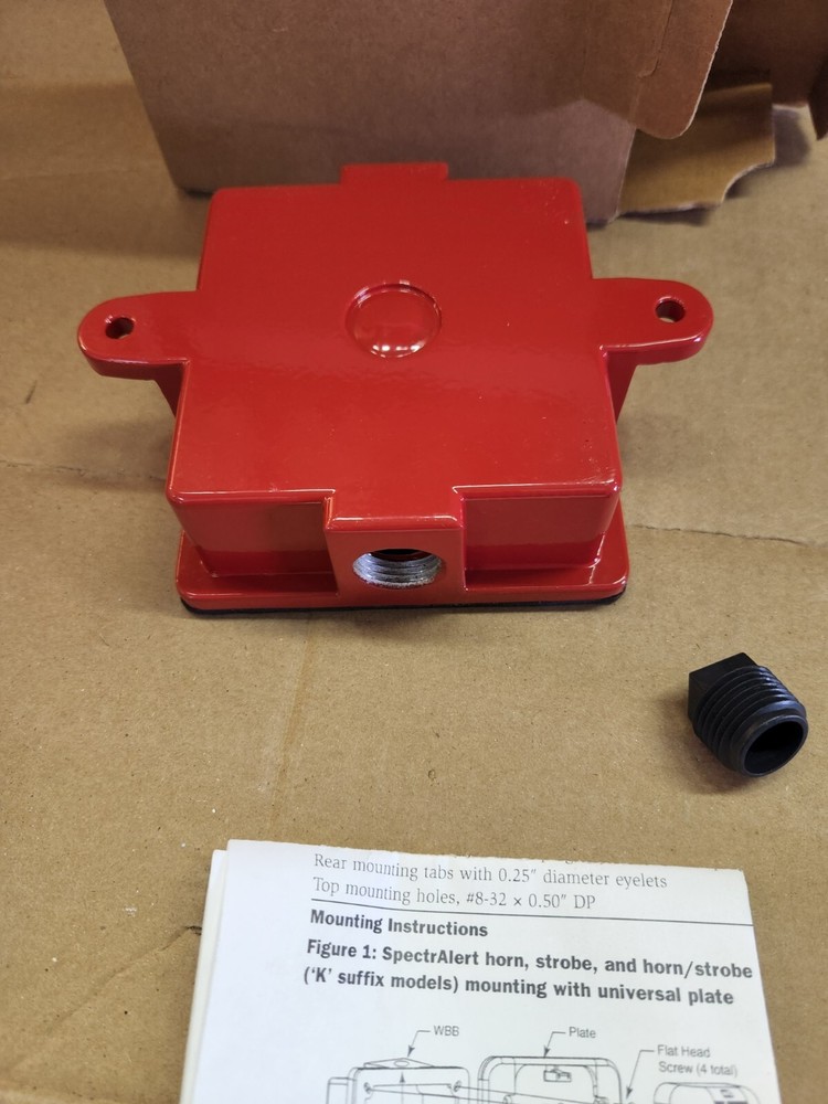 System Sensor WBB S000760K04 Waterproof Back Box Red - NEW in box