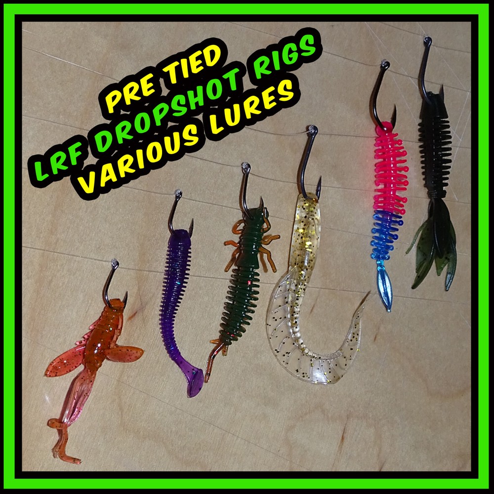 Dropshot rigs and lures