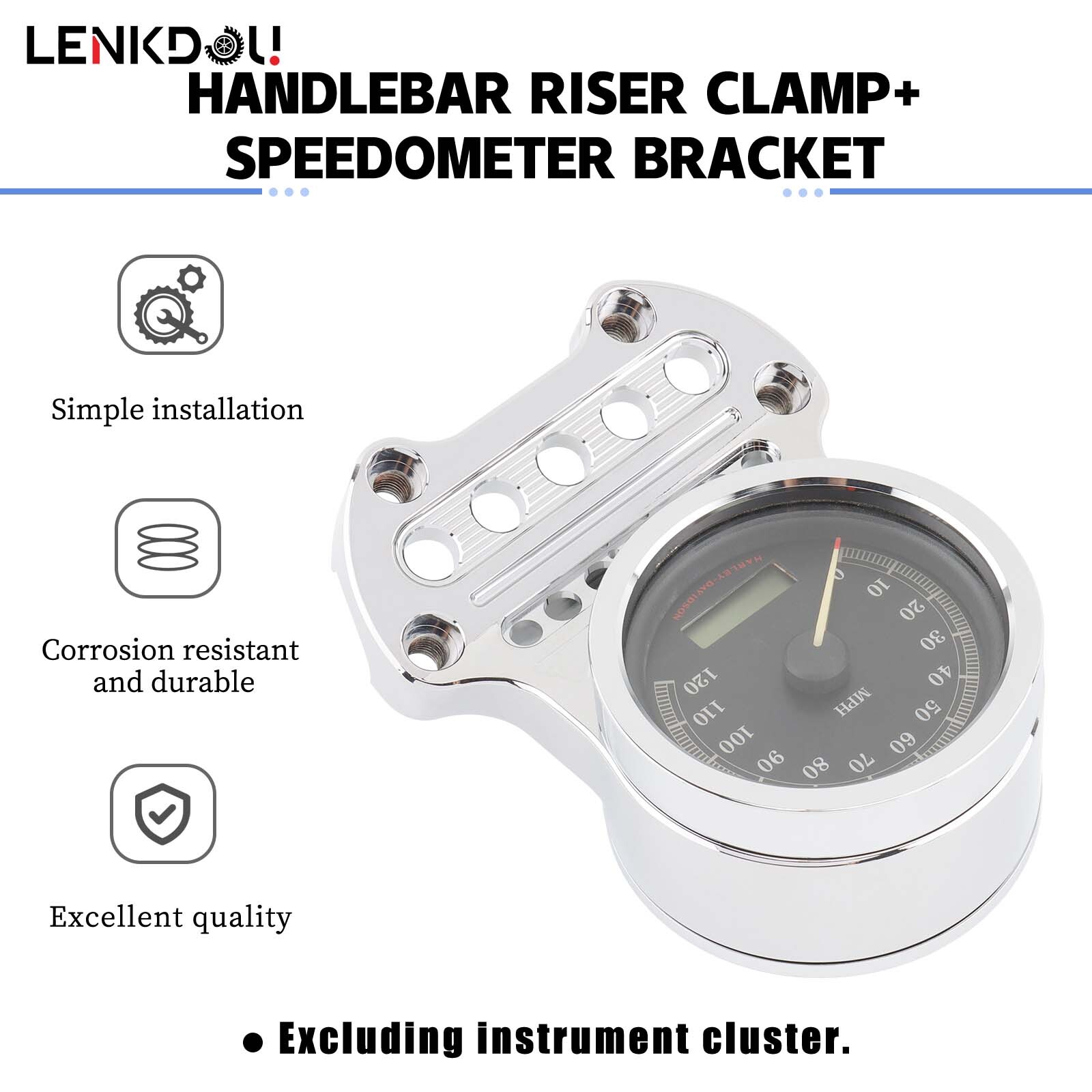 Speedometer Bracket Relocation Indicator Clamp For Harley Sportster XL883 XL1200