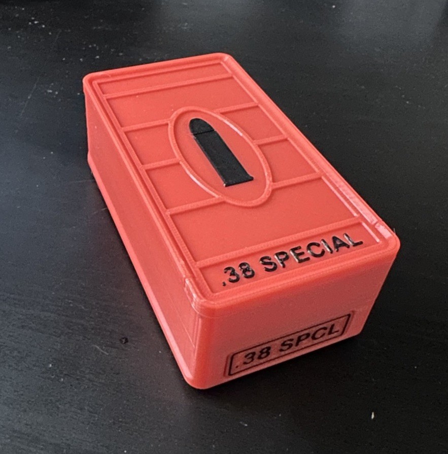 Stackable .38 Special Ammo Box 50rd Capacity (3 Pack)