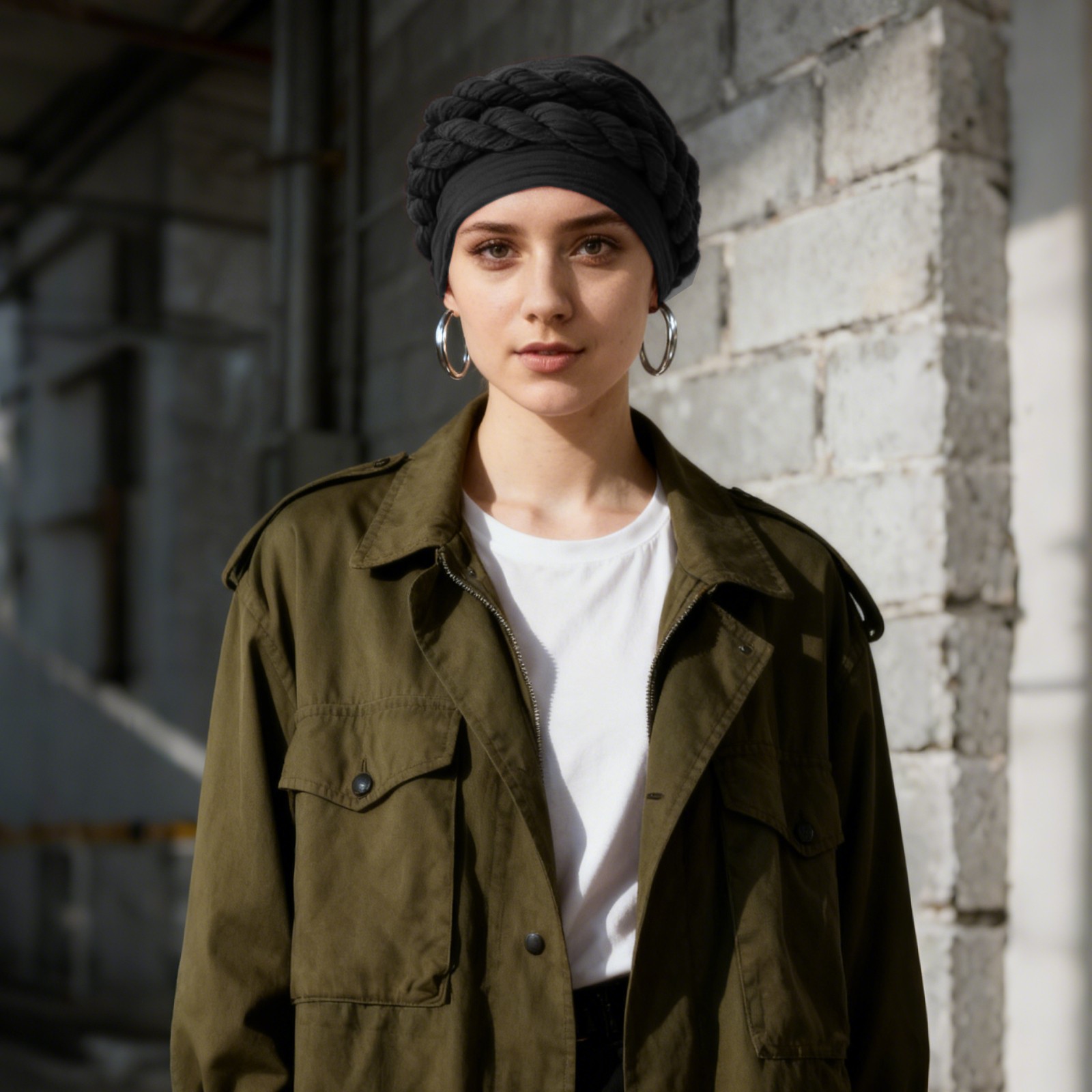 3PCS Braided Turban for Women Soft Pretied Twist Head Cover Stretchy Lightweight