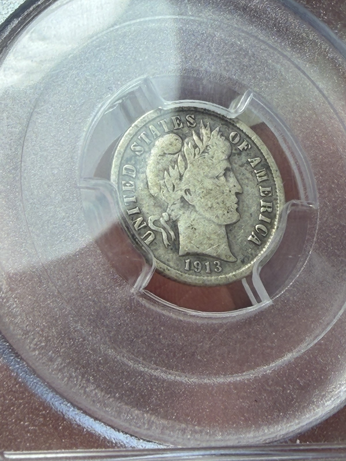 1913 S Dime Barber or Liberty Head PCGS VG10 Nice Better Date
