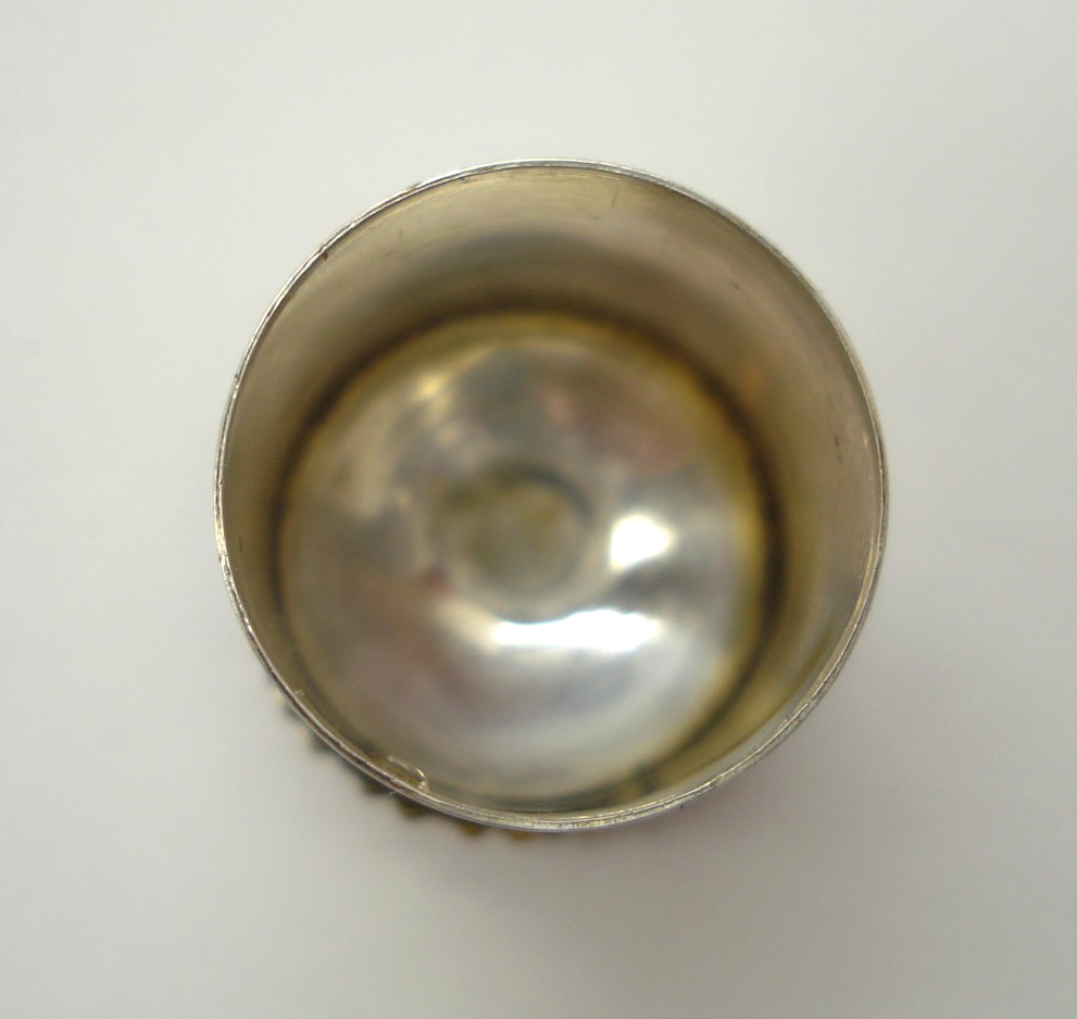 Vintage Georg Jensen USA Sterling Silver Pink Faux Stone Atomette Cap Cover 7.6g