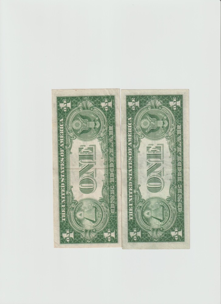 2 Lightly Circulated 1935-D Silver Certificates