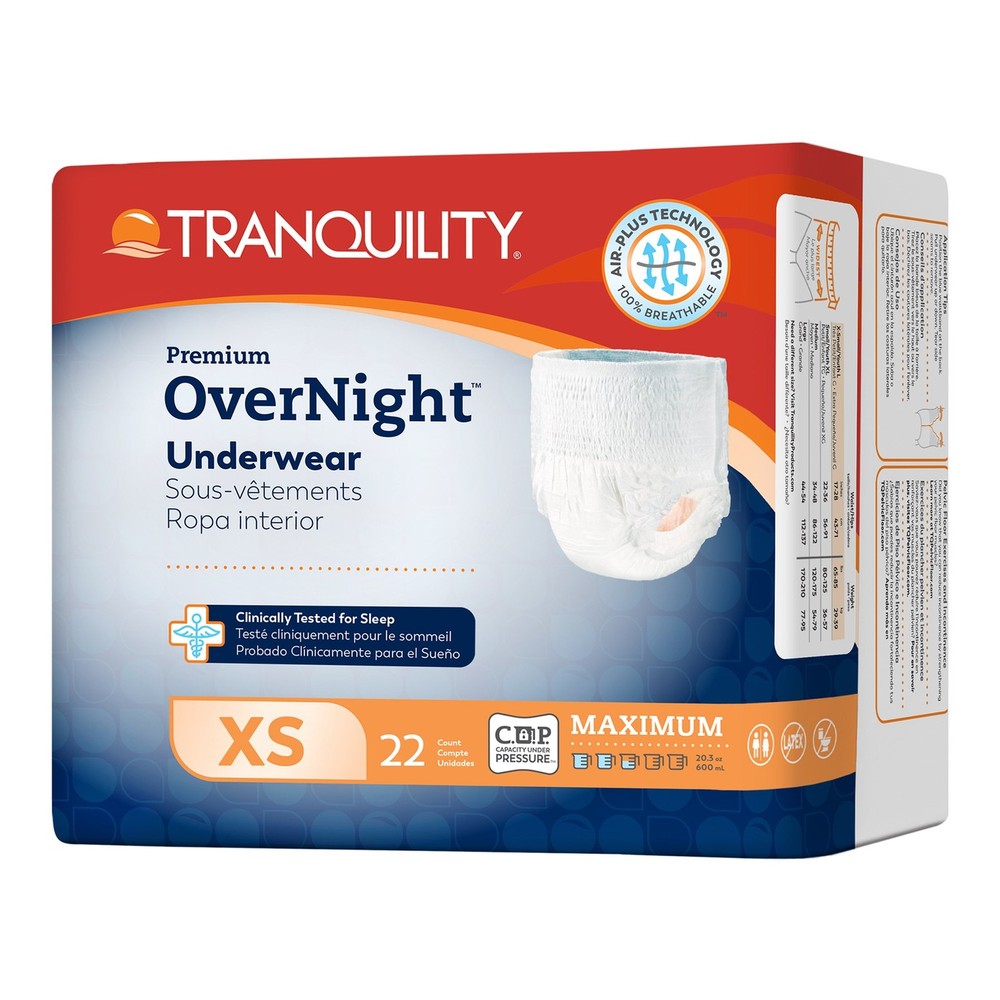 Tranquility Disposable Underwear X-Small 64 88 Ct