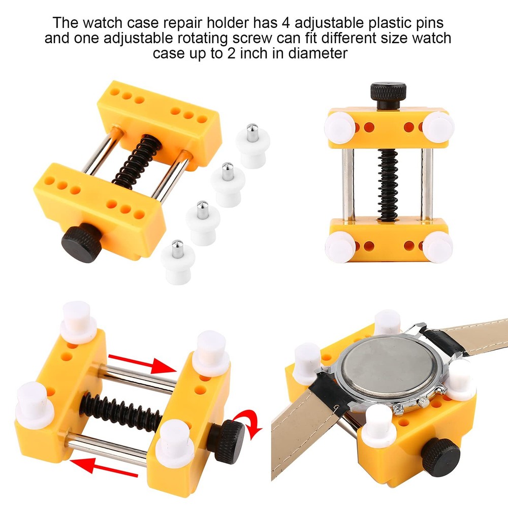 Watch Battery Replacement Tool Kit, 9 PCS Professional Watch Back Remover Tool