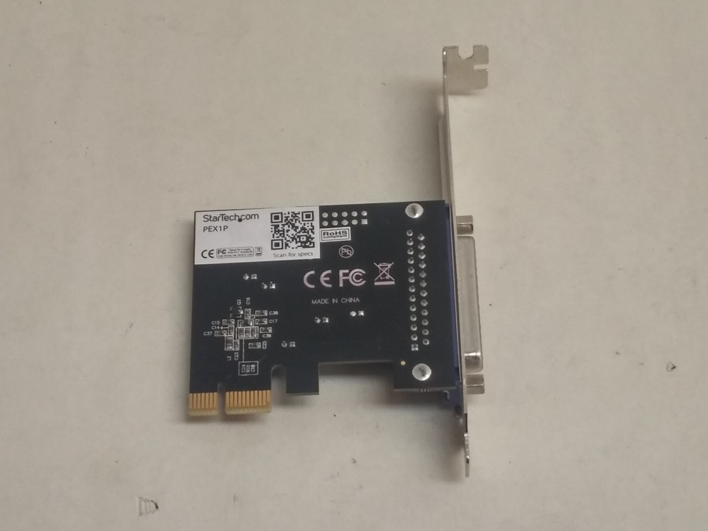 StarTech PEX1P PCI Express x1 Single Port Parallel Adapter Card