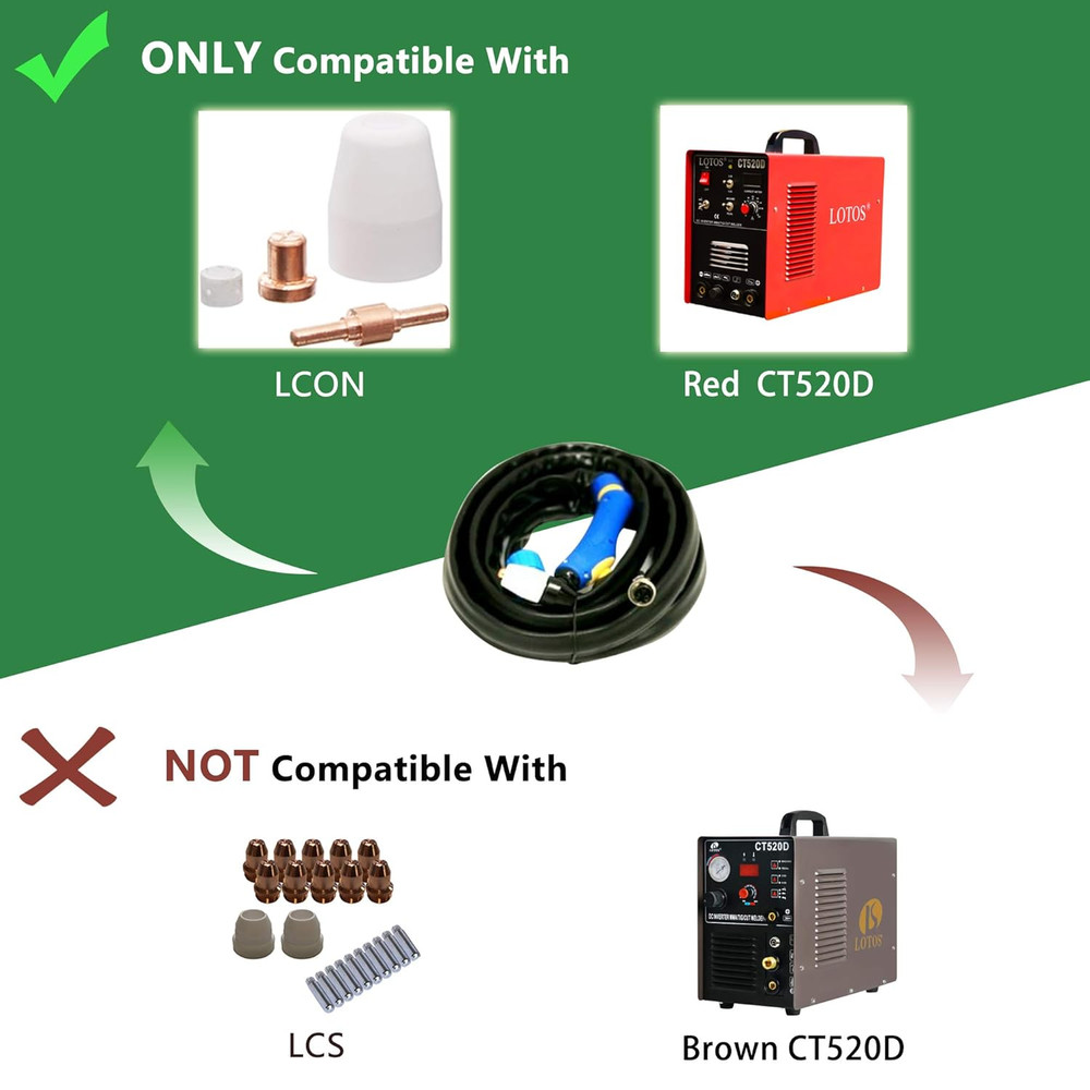 CL135 3 Pin Plug Plasma Cutting Torch for CT520 Multi Process Machine