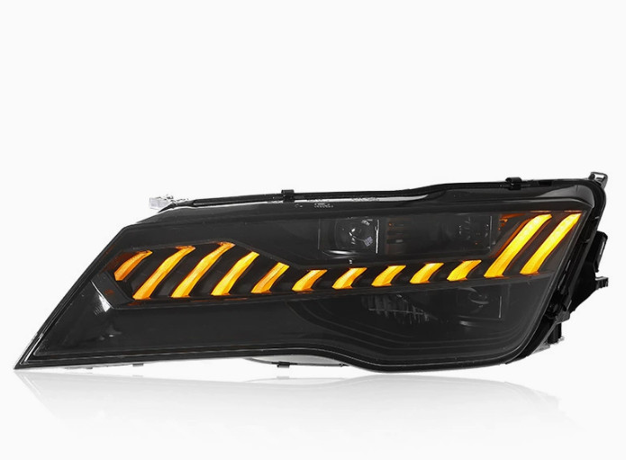 For AUDI A7 RS7 2011-2018 LED DRL Sequential Projector Headlights Assembly Pair