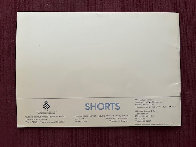 Shorts SD 3-30 1972 Brochure