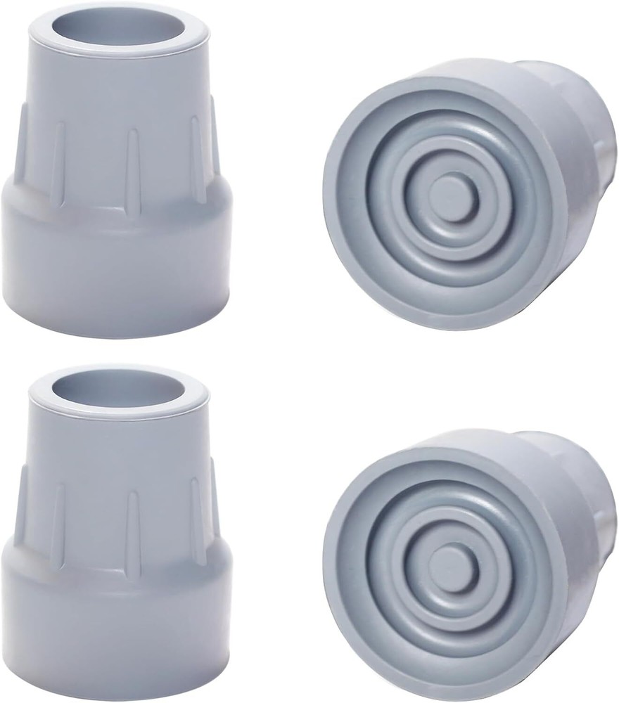 Crutch Tips, 4 Pack 1 inch Heavy Duty Rubber Tips Replacement Rubber...