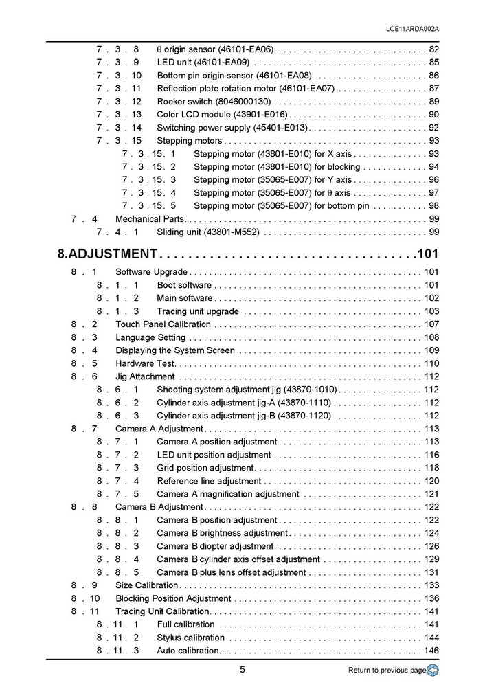 Santinelli Nidek ICE 1200 Technical Service Manual