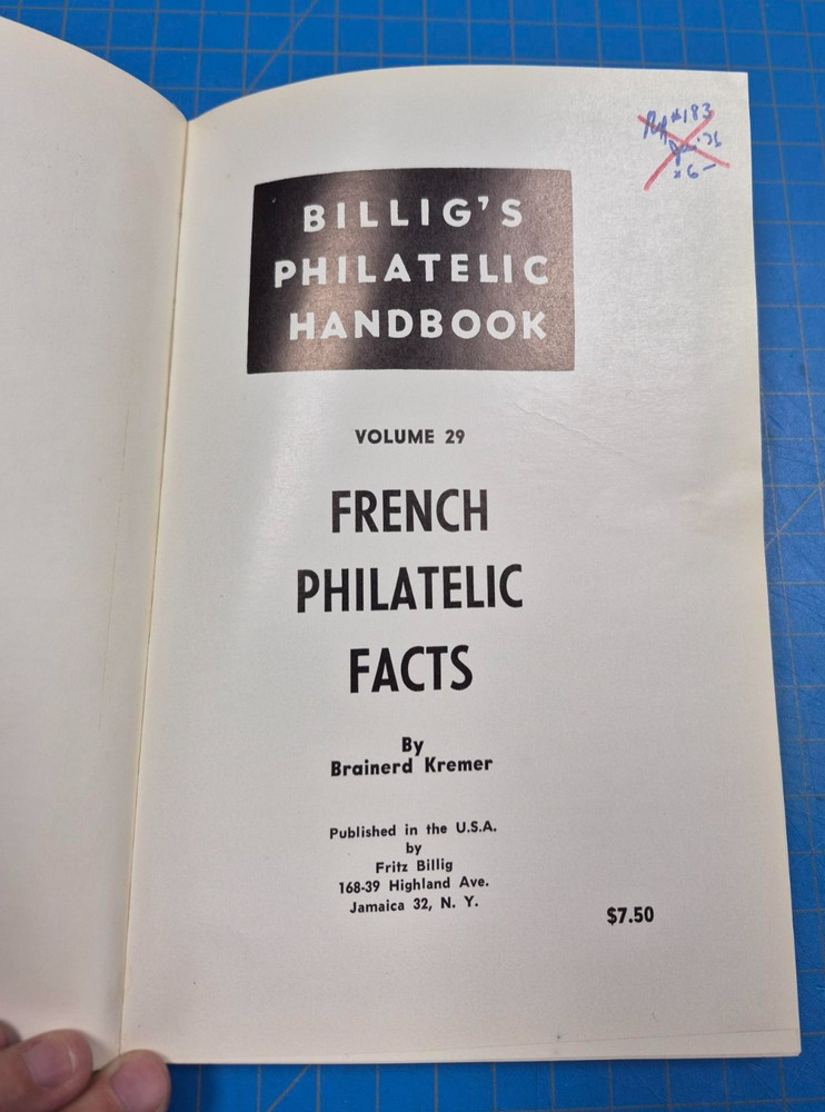 Billig's Philatelic Handbook- Volume 29