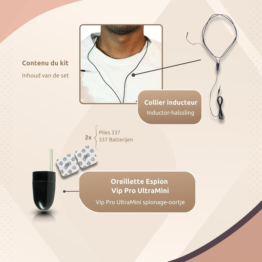 Mini Invisible Spy Earpiece Detection Wireless Hidden Covert Earphone