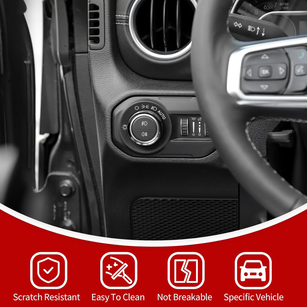JL Switch Button Covers Window Control Air Conditioner Headlight Volume Radio Kn