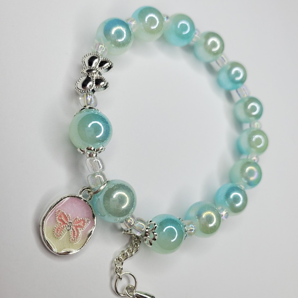 Hand crafted artisan unique gemstone bracelet