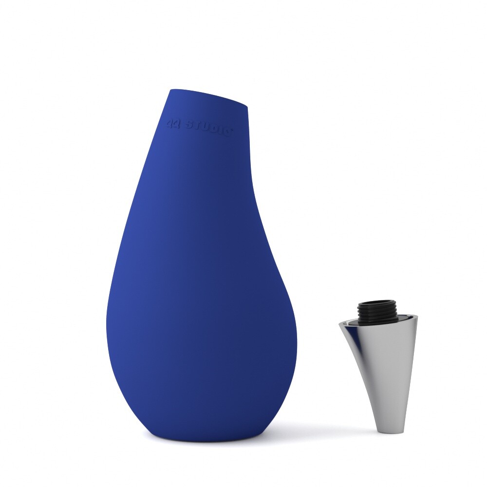 QQ-Studio Blue Soft Silicone Squeezable Liquid Hand Soap Wash Dispenser 1pc