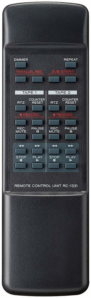 TEAC - W-1200 - Double Cassette Deck - Black
