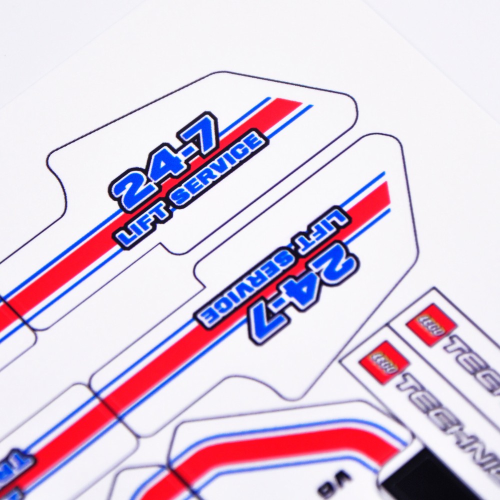 Replacement sticker for set 8071 Precut sticker