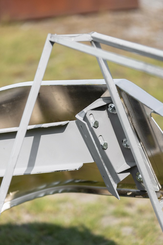 Kenworth T680 Chrome Bumper - 16" with Custom Sensor Cutout - Brackets Included