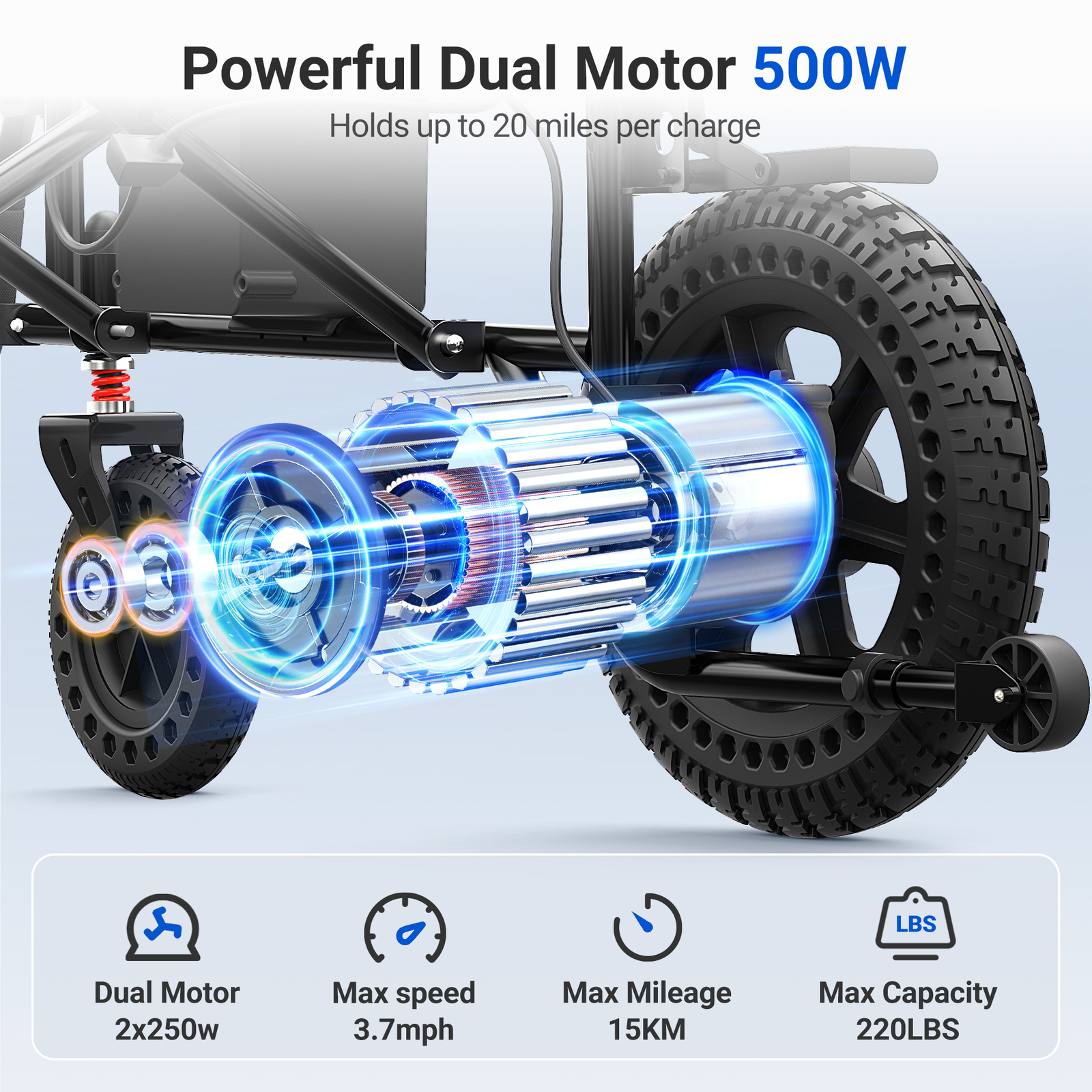 Used Foldable Intelligent Electric Power Mobility Wheelchairs Power All Terrain