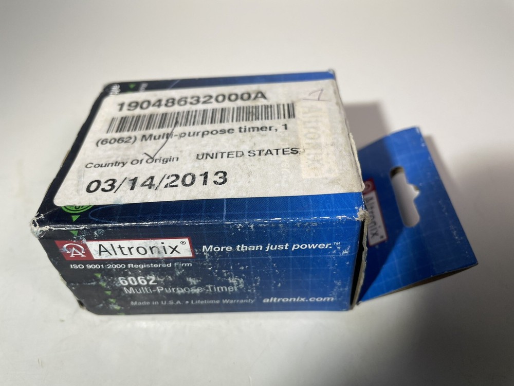 6062 Altronix Multi-Purpose Timer Module 12/24VDC NOS NOB