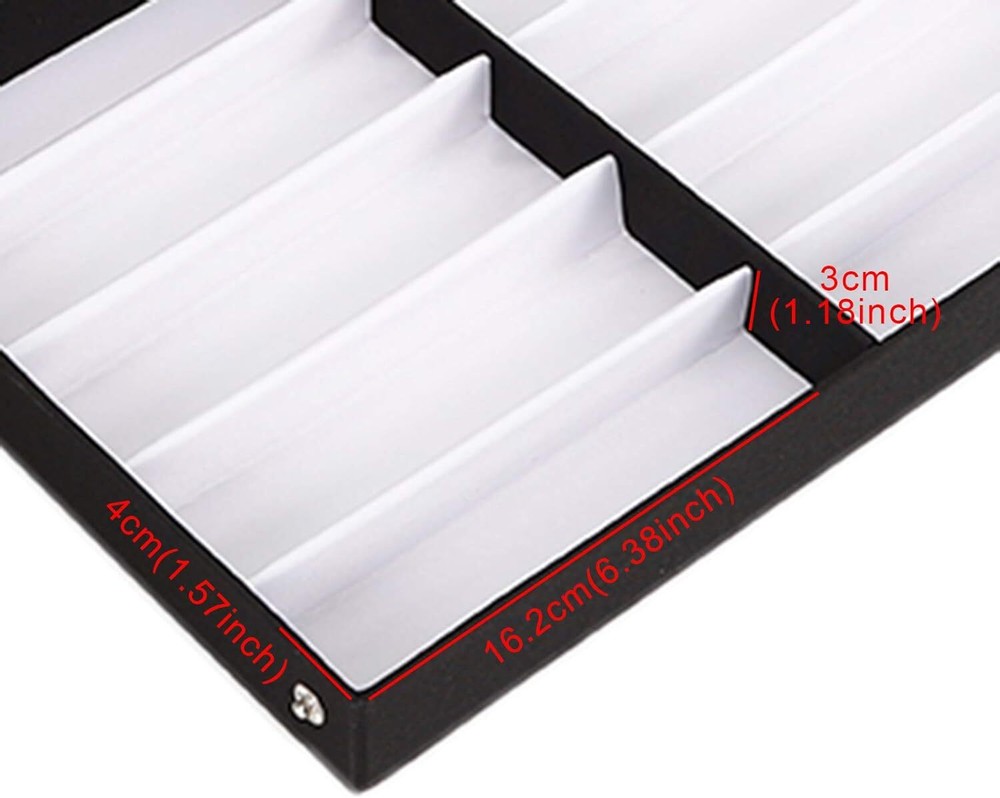 180 Slots Optical Glasses Case, Pull Rod Box, Eyeglasses Display Organizer NEW